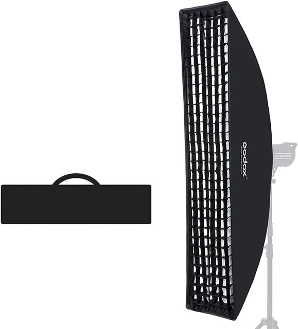 12"X47" / 30X120Cm Softbox Honeycomb Grid Strip Soft Box Bowens Mount for Photo
