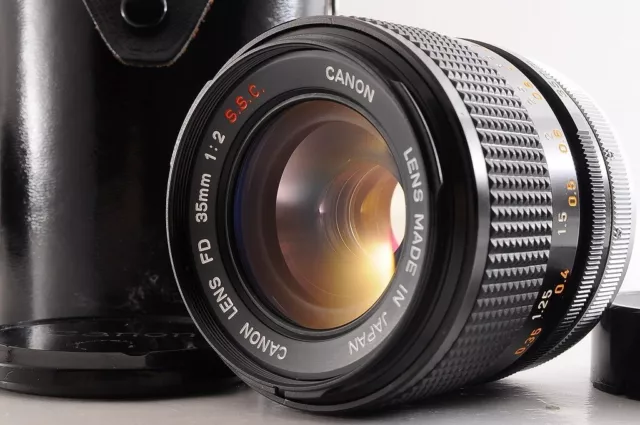 【''O'' Mark Concave MINT】CANON FD 35mm F/2 SSC S.S.C ＋Case MF Wide Angle Lens JP