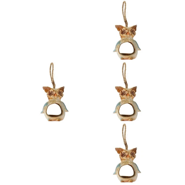 4x Wand Pflanzer Keramik Sukkulenten Topf Tiny Eule Ornamente