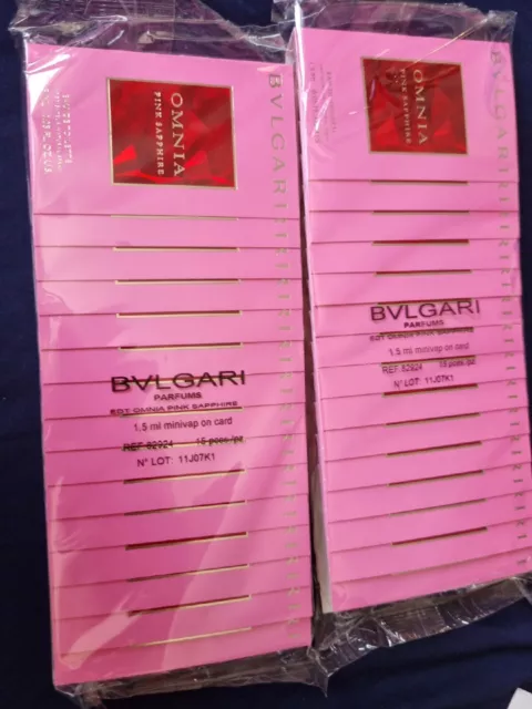 BULGARI OMNIA PINK SAPPHIRE EDT Campioncini 30pz