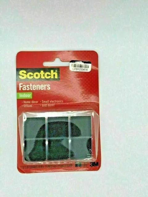 Scotch™ Indoor Fasteners RF7021, 12 Sets of Squares, 7/8 in x 7/8 in