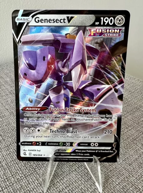 Genesect V 185/264 Fusion Strike Ultra Rare Holo Pokemon Card NM-M