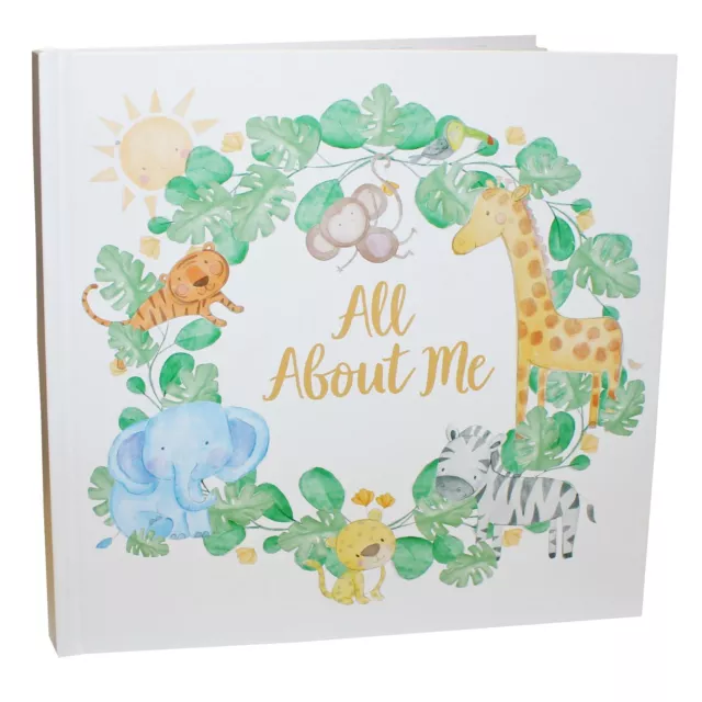 As I Grow New Baby Keepsake Journal Milestone Record Book Safari Animals