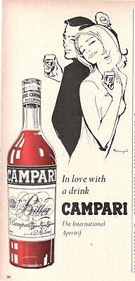 1968 Pubblicita' vintage CORDIAL CAMPARI MARANGOLO aperitif color