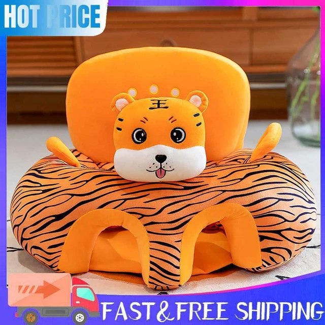 Cute Cartoon Animal Baby Feeding Chair Case Safety Without Filler (Tiger)