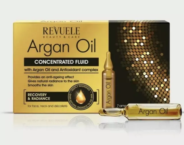 REVUELE Ampoules Concentrated fluid with Argan Oil/Antioxidant Complex, 7 x 2ml