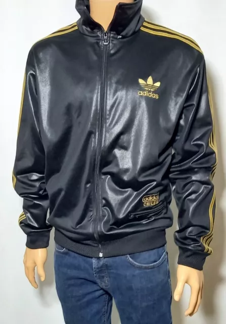 Adidas chile 62 jacke schwarz gold top