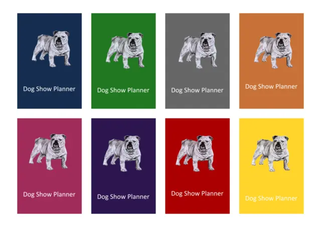 Bulldog Dog Show Planner Book