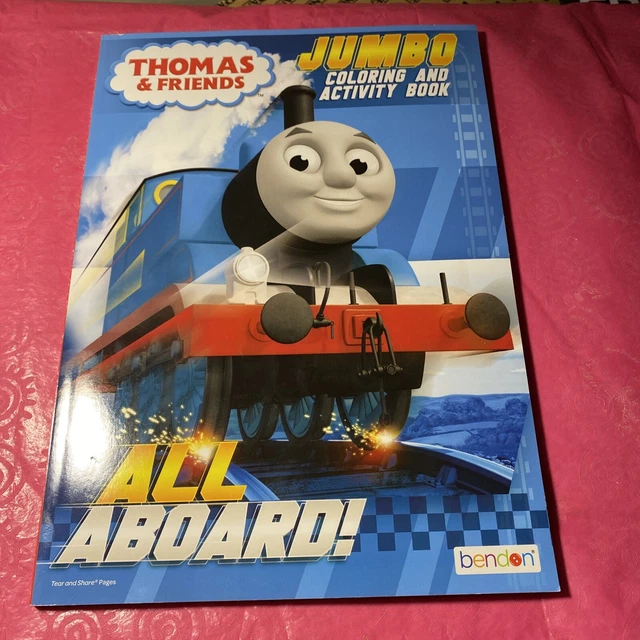 THOMAS AND FRIENDS Kids Jumbo Coloring Activity Book Tear and Share ...