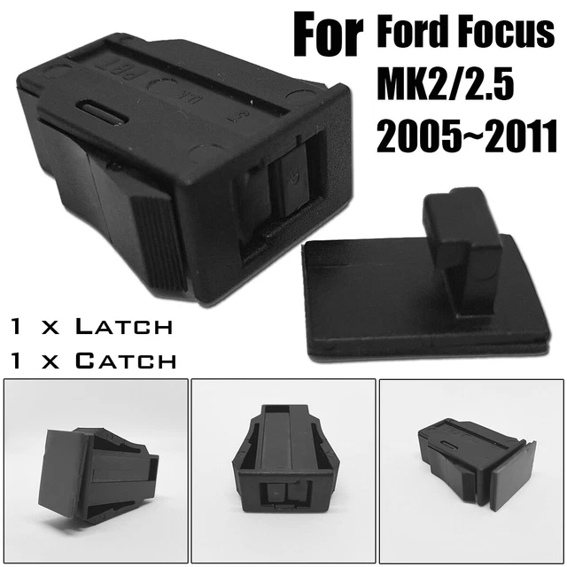 LUQIQI NEW Black ABDOMINAL Dashboard Storage Compartment Lid Box Catch Lock Repair Kit Clip Fit for Ford Focus MK2 E4 10 201 10