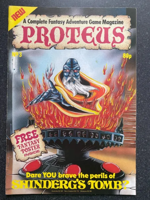 Proteus Fantasy Magazine ***ISSUE #3!!*** Adventure Game Fighting Fantasy #3