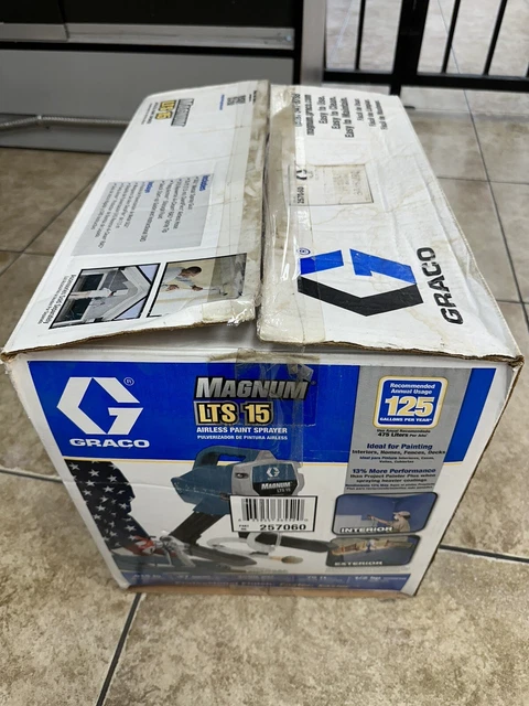Graco Magnum LTS15 Electric Airless Paint Sprayer and New Hose Open Box Graco Magnum LTS15 Electric Airless Paint Sprayer and New Hose Open Box