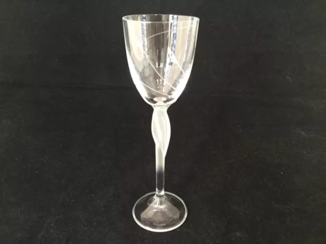 Mikasa Ballet Drinking Glasses - Fine Crystal Champagne / Wine - Frosted Stem