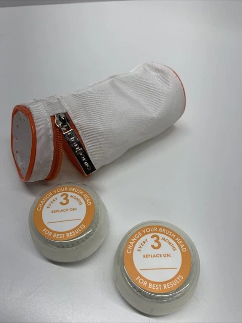 Clarisonic Replacement Ance Brush Heads With Carrying Zip Case 2 Pack New FFS
