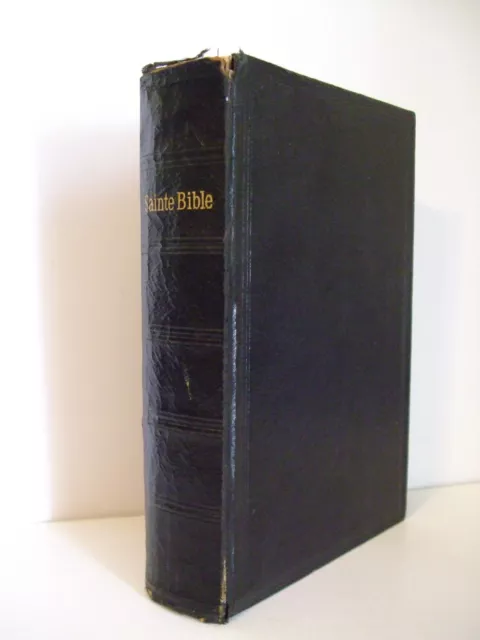 1923 La Sainte Bible. French Holy Bible. The Louis Segond Translation. Leather.