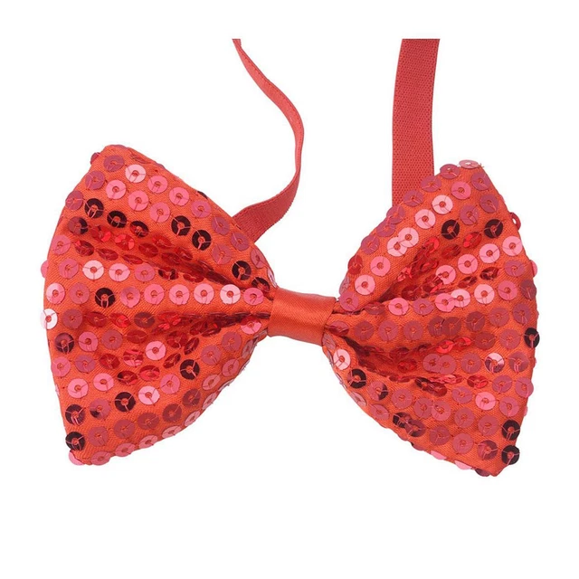Papillon In Paillettes Rosso