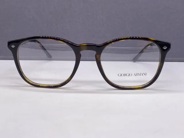 Giorgio Armani Brille Herren Damen Rund Braun Havanna Panto AR 7074 Vollrand