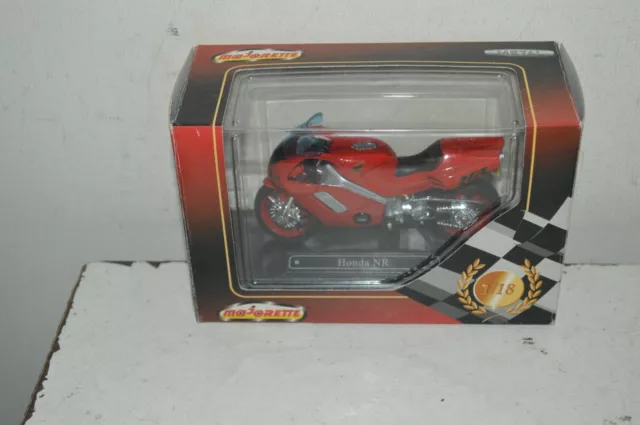 Moto En Metal Majorette Honda Nr 1/18  Neuf Avec Boite