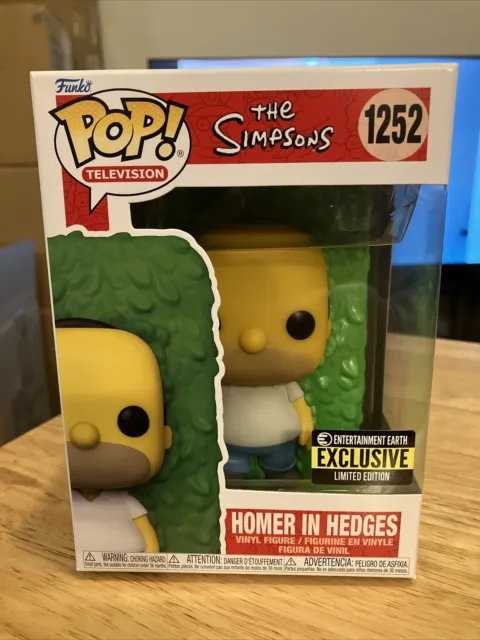 Funko POP The Simpsons 1252 Entertainment Earth Exclusive Homer in Hedges