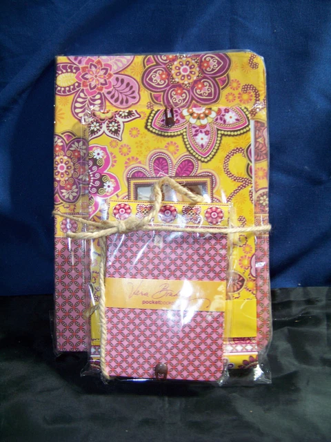 VERA BRADLEY (3 Pc) Pocket Books SET - PHOTO BOOK, Journal, Pocket Papers - New