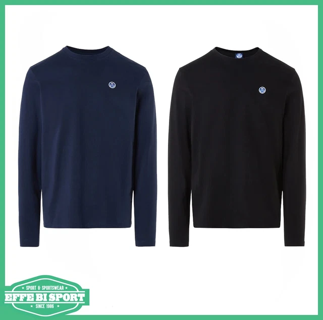 Maglia North Sails uomo manica lunga t-shirt girocollo tshirt casual logo moda