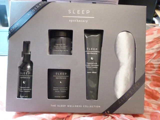 M & S Sleep Apothecary 5 Piece Gift Set 'The Sleep Wellness Collection'.new.