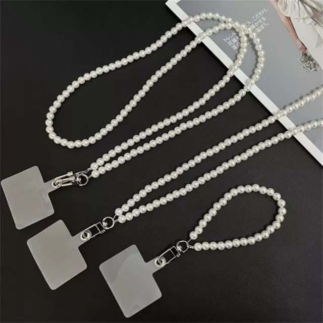 Long Pearl Lanyard Phone Pearl Strap Mobile Phone Lanyard Phone Crossbody Chain