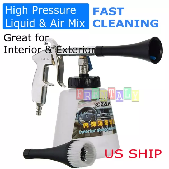 Car Cleaning Gun High Pressure Air Pulse Surface Interior Exterior Cleaner Tool
