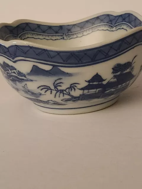 Vintage Chinese Porcelain Blue and White Bowl