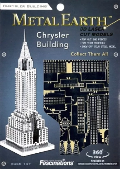 Chrysler Building New York Kit In Metallo 3D Fascinations FAMMS009