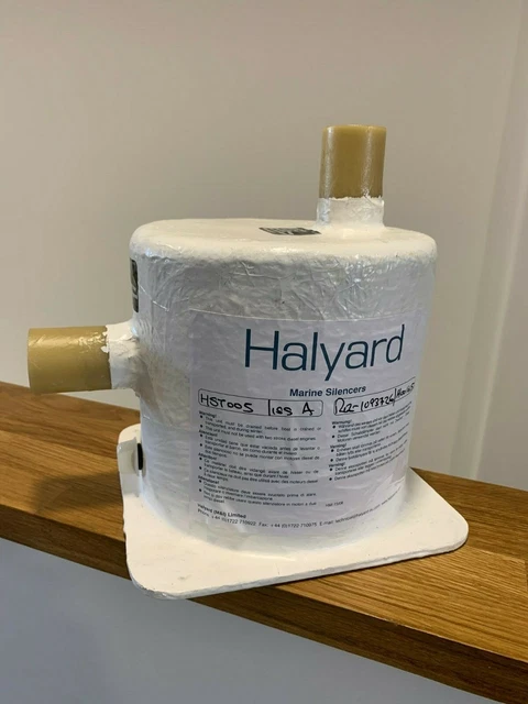 Halyard Marine Bateau Ascenceur Silencieux HST005 H001615 38mm En 38mm Sortie