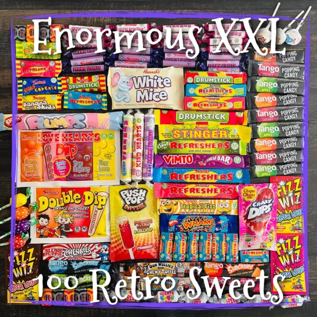 1KG Retro Sweets Gift Box Hamper Pick N Mix Candy Birthday Hug Personalised 3