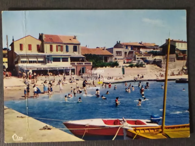 SAUSSET LES PINS coin du port et plage   carte postale