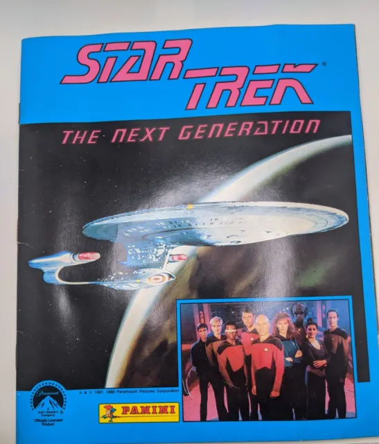 Star Trek The Next Generation TNG Panini Sticker Album Book Empty Unused 1988