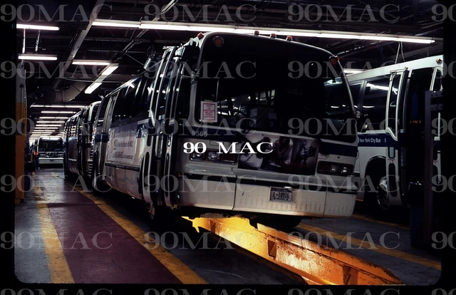 NYCMTA RTS BUS #9565. Jamaica Depot (NY). Original Slide 2008.