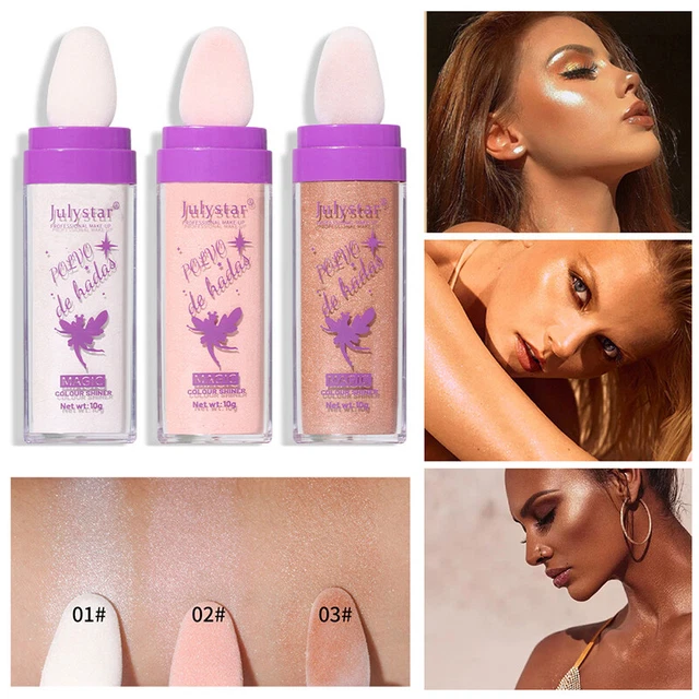 Facail trucco corpo highlight viso illuminazione contour bronzer polvere glitter