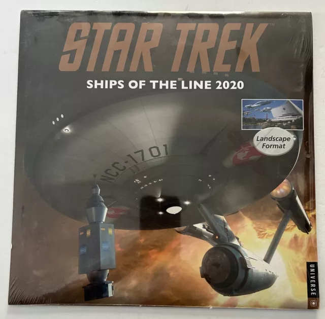 Star Trek Ships of the Line 2020 Calendar - NEW & SEALED By POCKET BOOKS