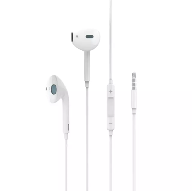 In Ear Kopfhörer Ohrhörer Headset Samsung Huawei HTC Xiaomi iPhone Weiß Aux NEU