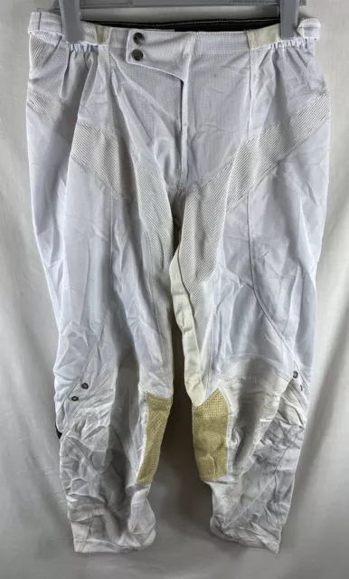 Mens Motocross Pants Size 32 - 34 Off Road Trousers Biker Dirtbike White