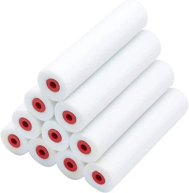 Mini rodillos de pintura ProDec PRRE050 paquete de 10 pulgadas espuma de alta densidad para un suave
