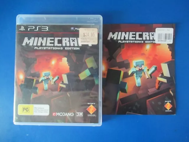 MINECRAFT PS3 PLAYSTATION 3, 2014 Game Complete With Manual Free Post In  AUS $24.95 - PicClick AU