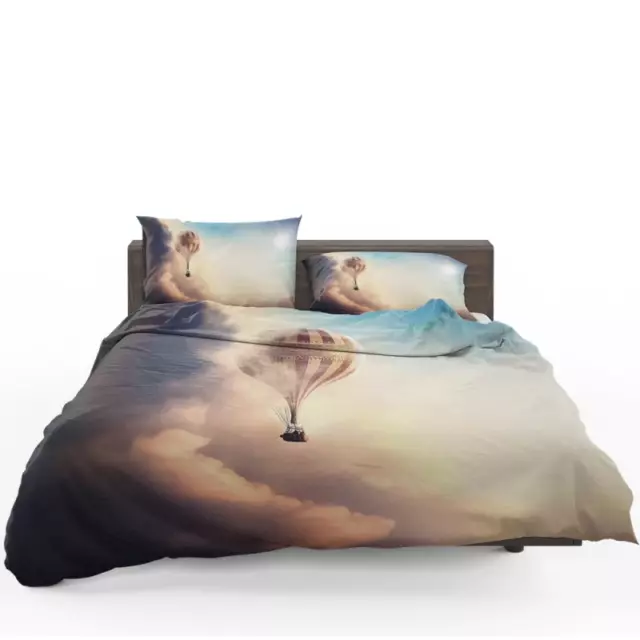 The Aeronauts Movie Hot Air Balloon Quilt Duvet Cover Set Doona Cover Bed Linen