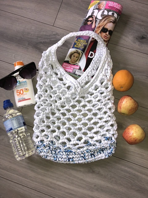 Sac épaule été femmes rond plage vacances paille sac à main sac fourre-tout crochet sac