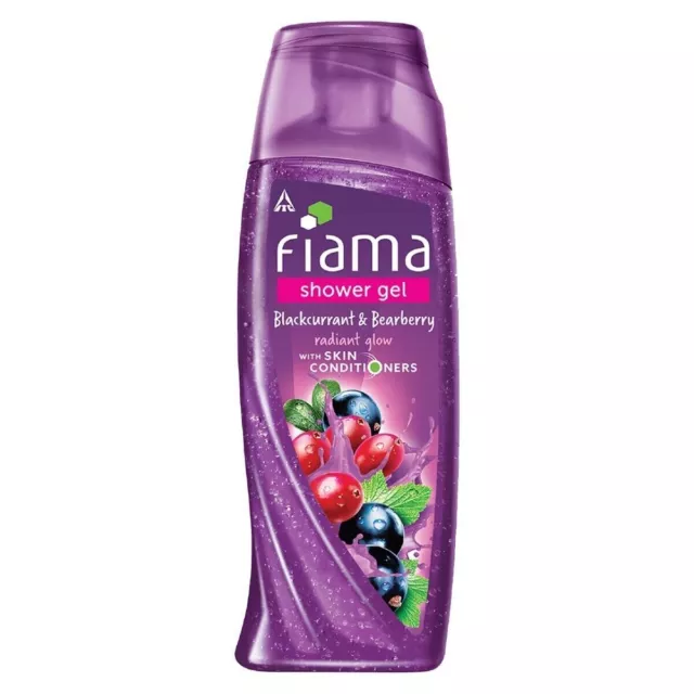 Fiama Di Wills Gel de ducha con brillo radiante y grosella negra, gayuba, 250 ml