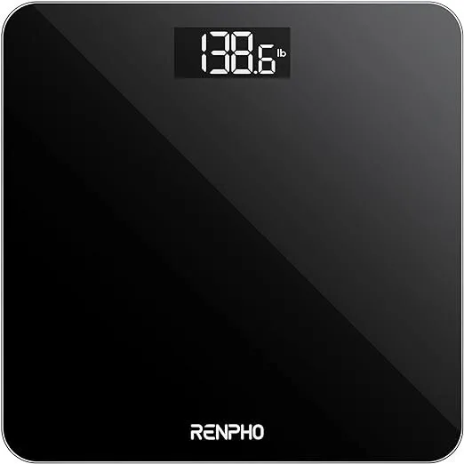 RENPHO Digital Bathroom Scale, Ultra Slim Body Scale with High-Precision Sensors
