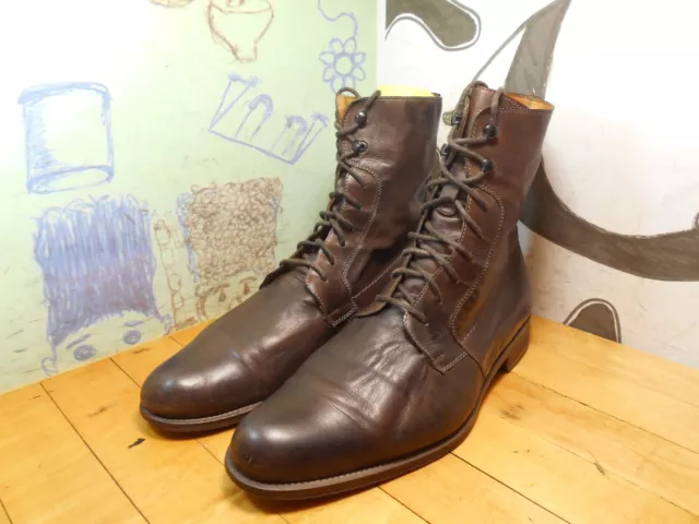 Magnanni Brown Leather Ankle Boots Men's 11.5M #14543 Made in Spain