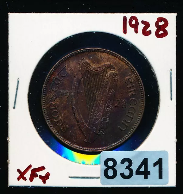 Ireland -1 Penny - 1928 - Xf Deep Toning - #8341