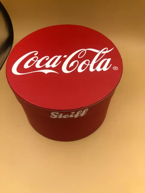 Original Steiff Kartonbox"Coca Cola"Werbekarton Reklame Coca Cola Schachtel Box