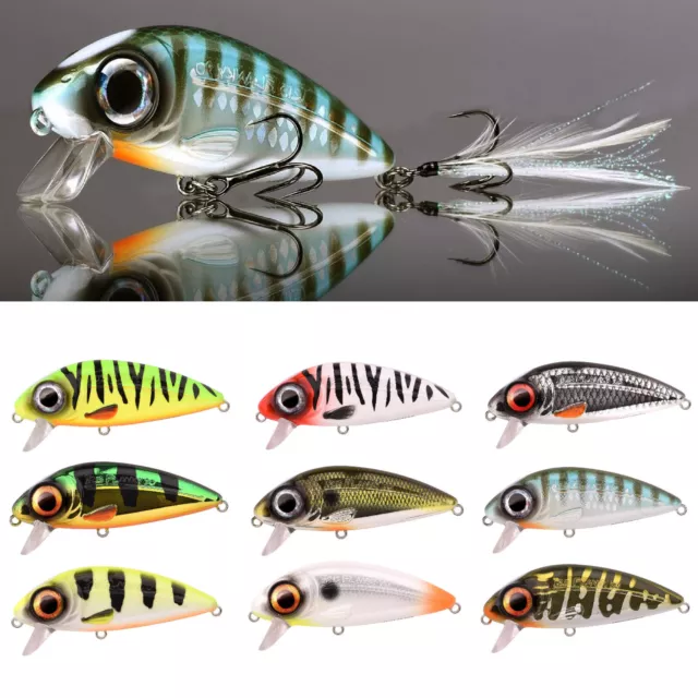 Spro Iris Flanky 90 SF 90mm 22g Flanker Crankbait Hecht Crank Wobbler Schwimmend