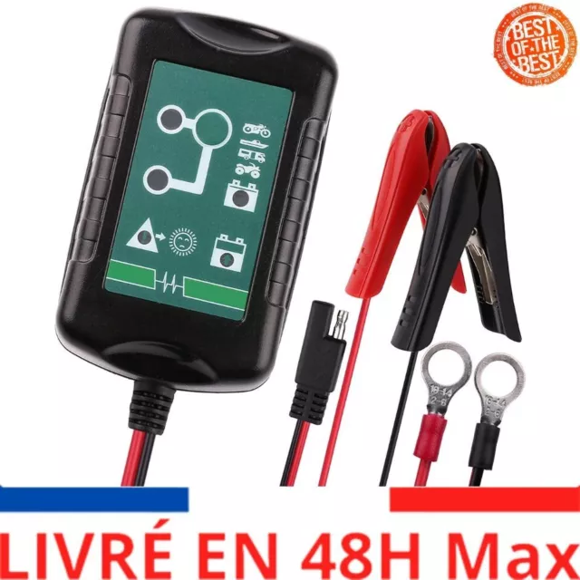 6V/12V 1.5A Chargeur de Batterie Intelligent Entièrement Automatique, Mainteneur